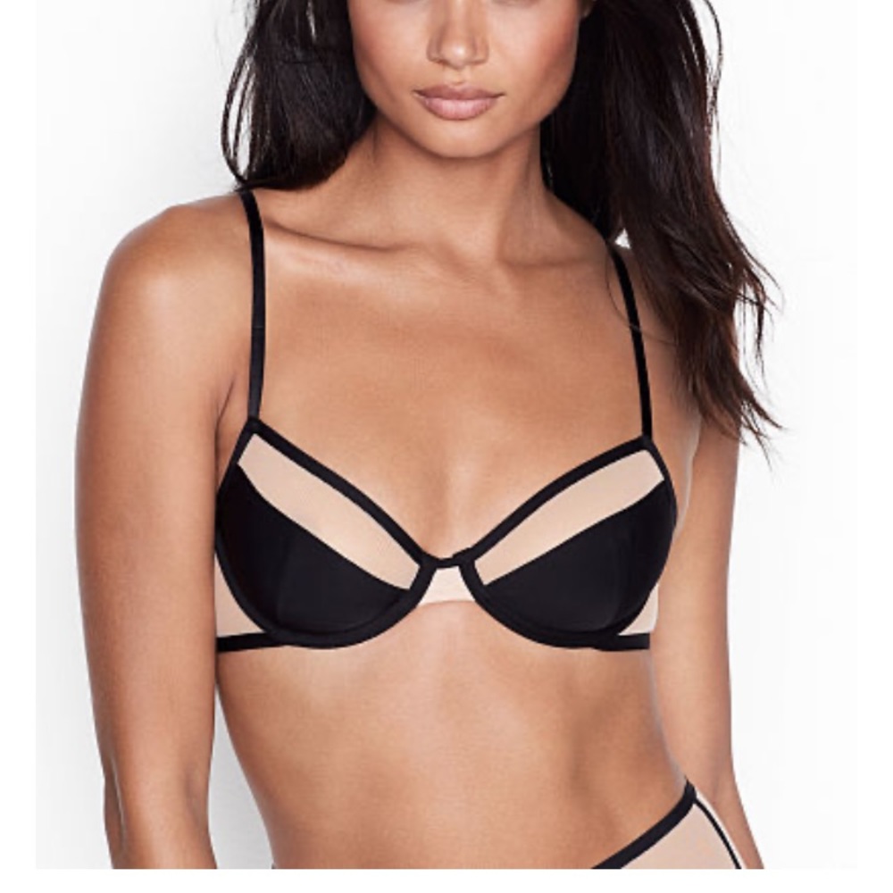 VS Unlined Mesh Demi Bra